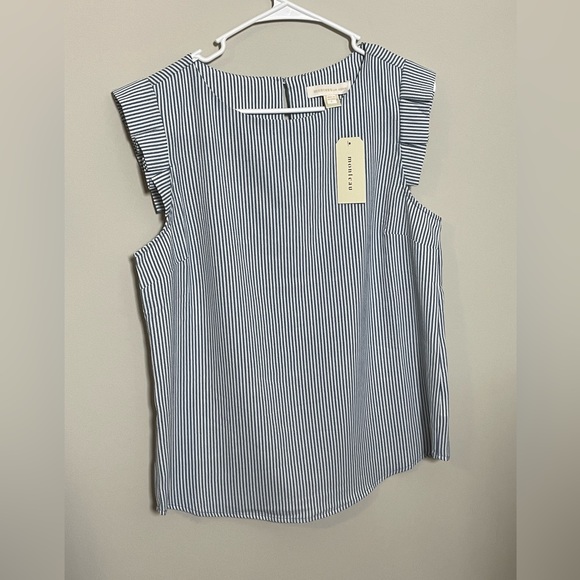 Monteau Tops - NWT 🆕 MONTEAU Large Striped Blouse